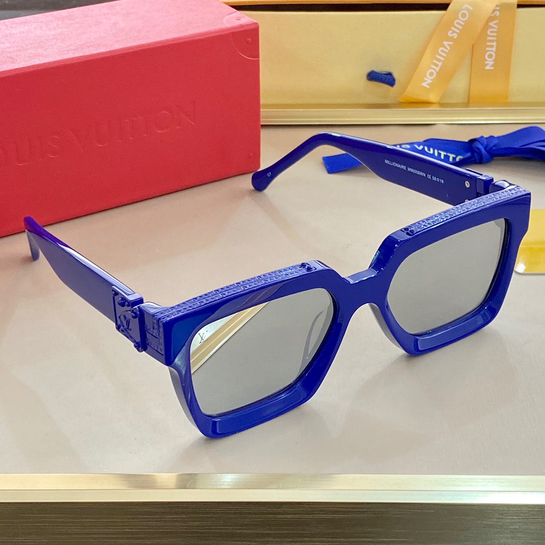 Sunglasses Louis Vuitton Blue in Polyester - 22896163
